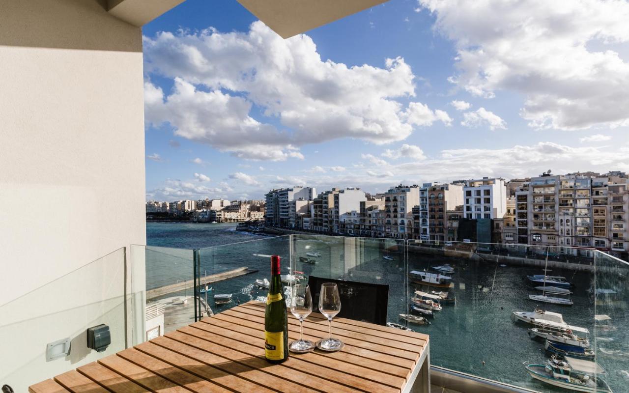 Splendid Seaside Retreat On Spinola Bay Lejlighed Saint Julian's Eksteriør billede